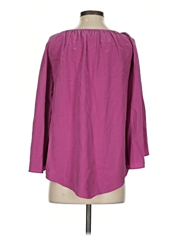 Elizabeth and James 3/4 Sleeve Silk Top (view 2)