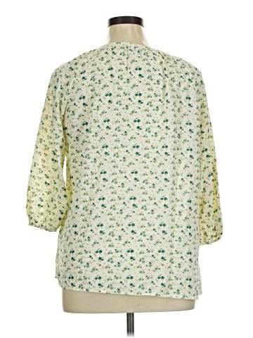 Allegra K 3/4 Sleeve Blouse (view 2)