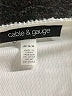 Cable & Gauge Silver Long Sleeve Blouse Size M - photo 7