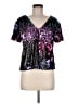 Venus 100% Polyester Purple Short Sleeve Top Size 6 - photo 1
