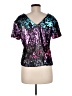 Venus 100% Polyester Purple Short Sleeve Top Size 6 - photo 2