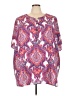 Catherines Paisley Pink 3/4 Sleeve Blouse Size 5X - photo 1