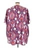 Catherines Paisley Pink 3/4 Sleeve Blouse Size 5X - photo 2
