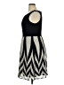 Connected Apparel 100% Polyester Chevron-herringbone Black Casual Dress Size 16 - photo 5