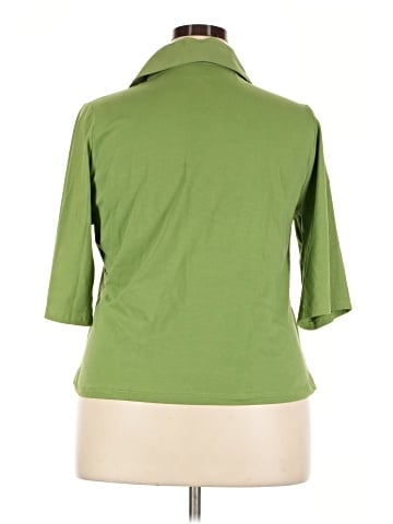 Soft Surroundings 3/4 Sleeve Button-Down Shirt (view 2)