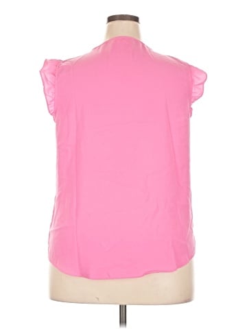 LC Lauren Conrad Short Sleeve Blouse (view 2)