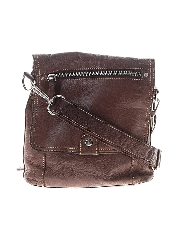 Pre-owned Fossil Leather Crossbody Bag In Brown