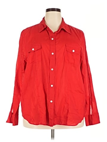 Liz Claiborne Long Sleeve Button-Down Shirt (view 1)