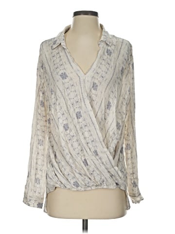 En Creme Long Sleeve Blouse (view 1)