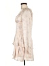 Francesca's 100% Polyester Ivory Cocktail Dress Size M - photo 5