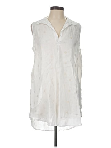 For Cynthia Sleeveless Button-Down Shirt (view 1)