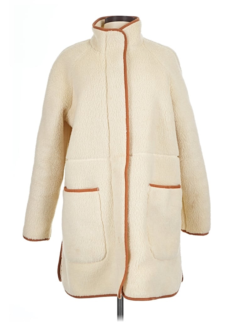 Pre-owned Madewell Coat In Ivory