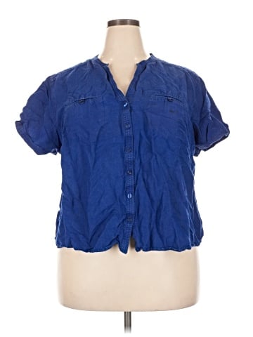 Ashley Stewart Short Sleeve Blouse (view 1)