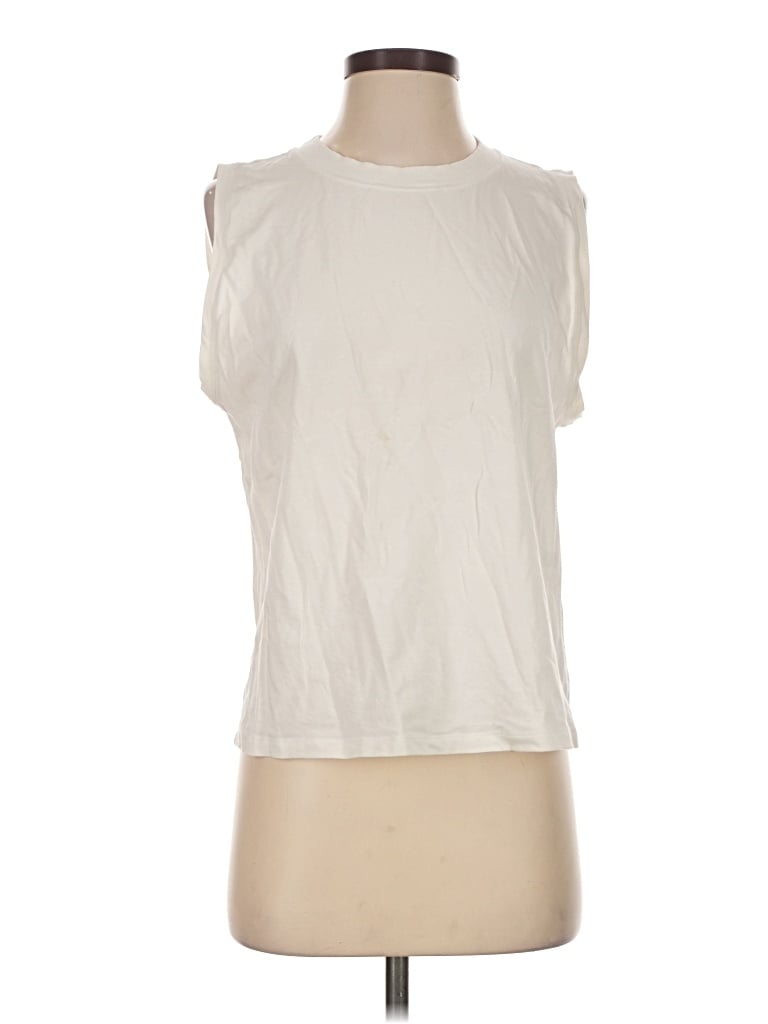 Pre-owned Calia Sleeveless T-shirt In Ivory
