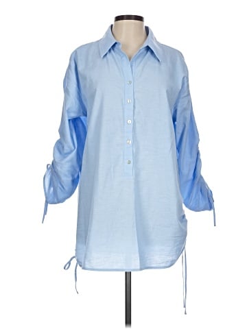 Subtle Luxury 3/4 Sleeve Button-Down Shirt (view 1)