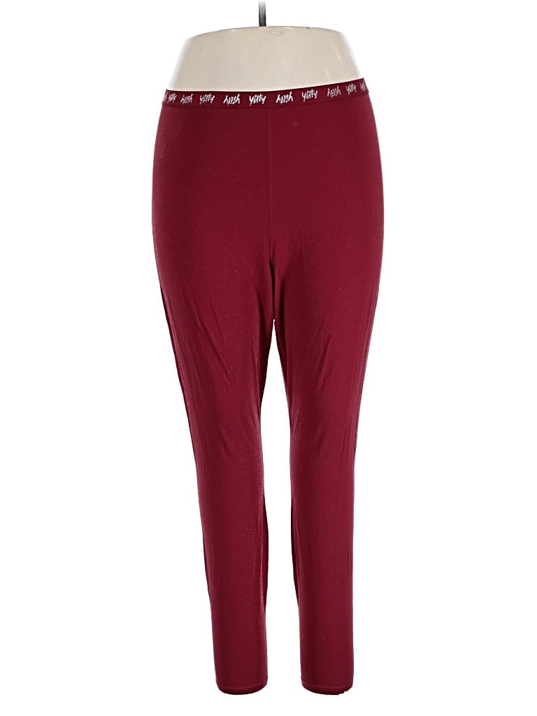 Pre-owned Yitty Active Pants In Burgundy