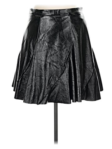 Topshop Faux Leather Skirt (view 2)