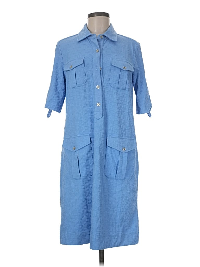 J. Mclaughlin Casual Dress In Blue