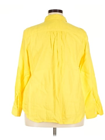 Lauren by Ralph Lauren 3/4 Sleeve Button-Down Shirt (view 2)