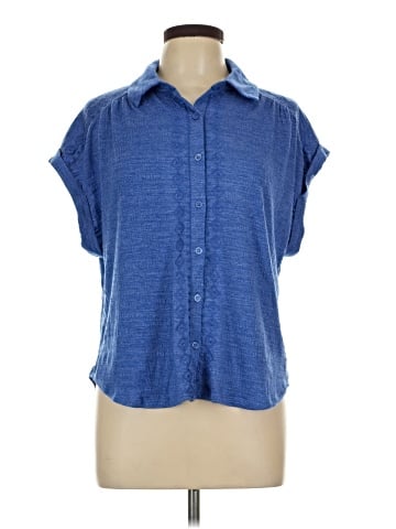 Cable & Gauge Short Sleeve Blouse (view 1)