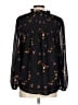 Madewell 100% Polyester Black Long Sleeve Blouse Size L - photo 2