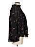 Madewell 100% Polyester Black Long Sleeve Blouse Size L - photo 4