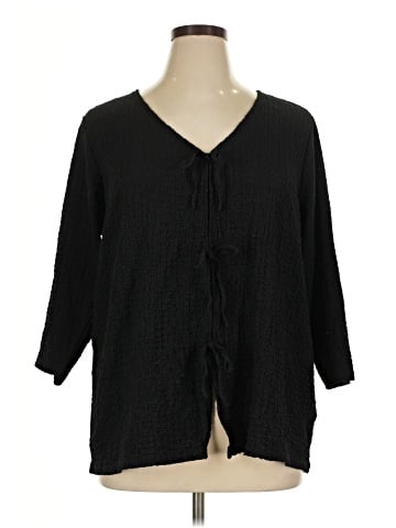 Rose + Olive 3/4 Sleeve Blouse (view 1)