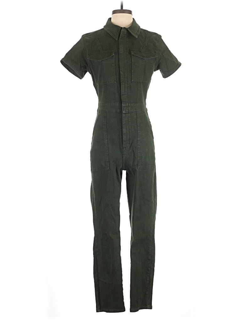 Pre-owned Good American Jumpsuit In Green