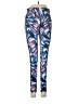 Ideology Print Blue Active Pants Size M - photo 1