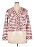 Ann Taylor Checkered-gingham Red Blazer Size 14 - photo 1