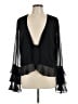 Tularosa 100% Polyester Black 3/4 Sleeve Blouse Size XL - photo 1