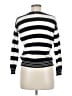 Massimo Dutti Stripes Silver Pullover Sweater Size 8 - photo 2