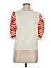 THML Chevron-herringbone Ivory Pullover Sweater Size M - photo 1