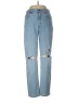 George 100% Cotton Hearts Blue Jeans Size 30 waist - photo 1