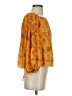 Wilfred 100% Polyester Orange Yellow 3/4 Sleeve Blouse Size S - photo 4