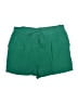 DR2 100% Rayon Solid Green Shorts Size L - photo 1