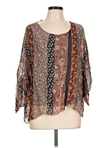 Tempo Paris 3/4 Sleeve Blouse (view 1)