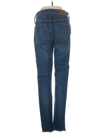 Madewell 9" Mid-Rise Skinny Jeans in Paloma Wash: Raw-Hem Edition (view 2)