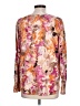 Chico's Floral Orange Pink Pullover Sweater Size L - photo 2