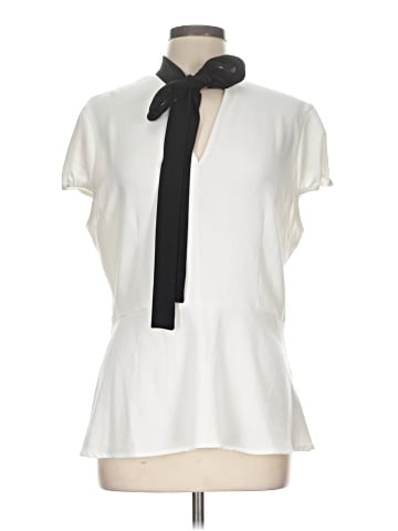 Eva Mendes by New York & Company Short Sleeve Blouse (view 1)
