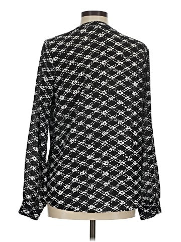 Aqua Long Sleeve Blouse (view 2)
