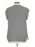 DR2 100% Polyester Gray Short Sleeve Blouse Size L - photo 2