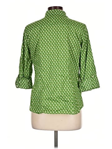 Talbots 3/4 Sleeve Button-Down Shirt (view 2)