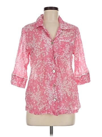 Papinelle 3/4 Sleeve Button-Down Shirt (view 1)