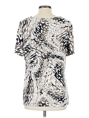 JM Collection Short Sleeve Blouse (view 2)