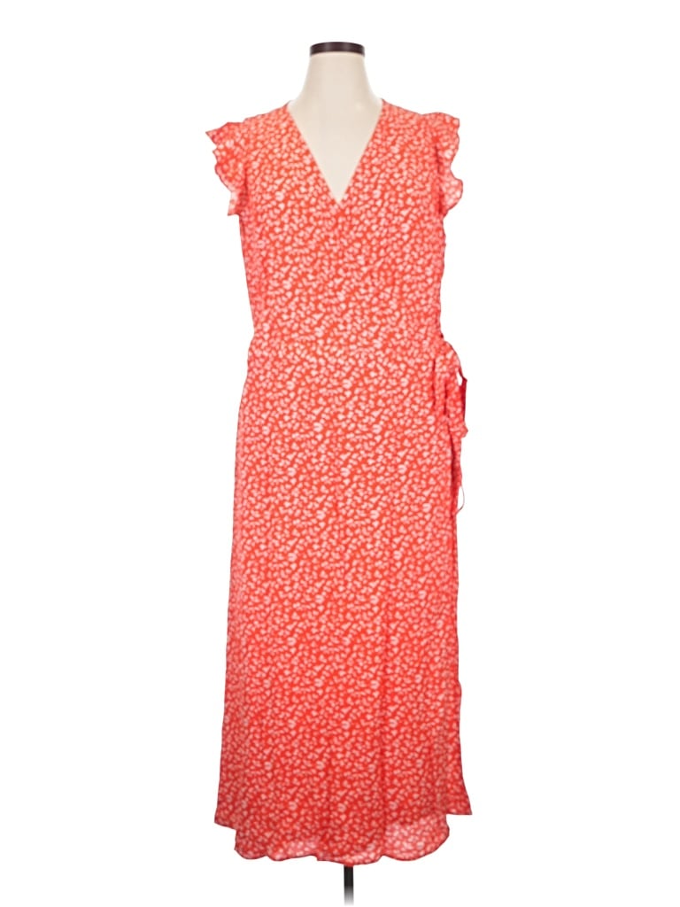 Ann Taylor Loft Casual Dress In Orange