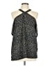 Ann Taylor LOFT 100% Polyester Blue Sleeveless Blouse Size L - photo 1
