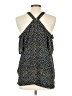 Ann Taylor LOFT 100% Polyester Blue Sleeveless Blouse Size L - photo 2