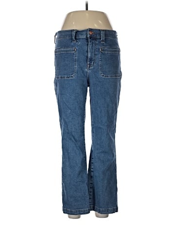 Madewell Kick Out Crop Jeans in Elkton Wash: Patch Pocket Edition (view 1)