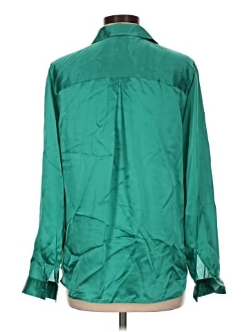 L'Agence Long Sleeve Silk Top (view 2)